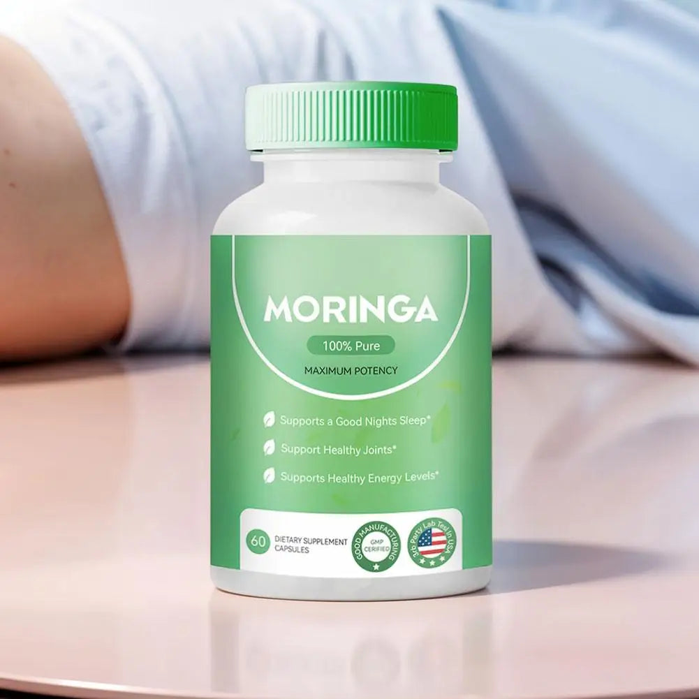 60 Capsules Moringa Leaf Capsules Purify Blood Improve Skin Problems And Enhance Overall Health Dietary Supplement