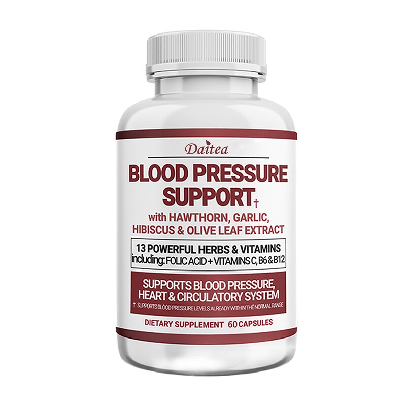 Blood Pressure Support Supplement - Supports Healthy Heart, Cholesterol, Heart, High Blood Pressure & Antioxidants