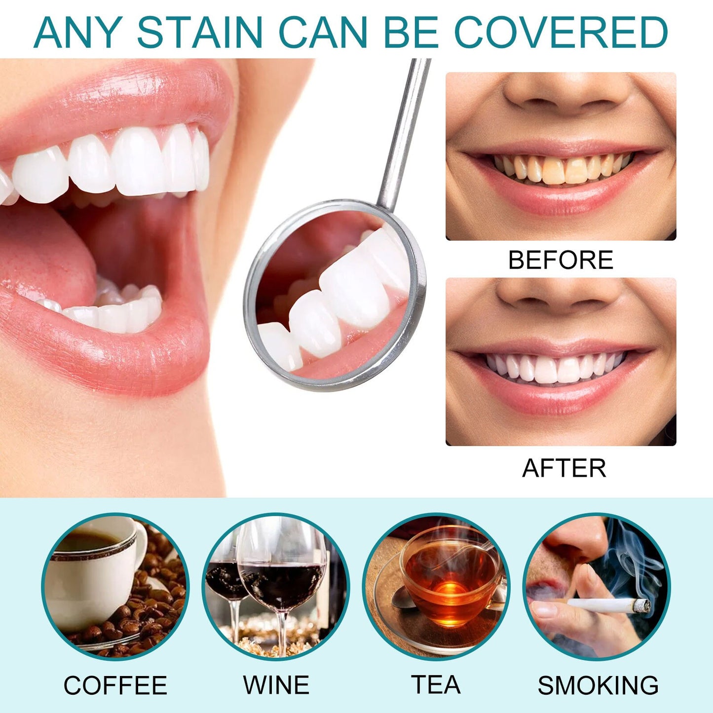 1pcs Instant Whitening Paint Tooth Stain Remove Teeth Clean Tooth Whitening Paint Oral Hygiene Health Natural Universal Hygienic