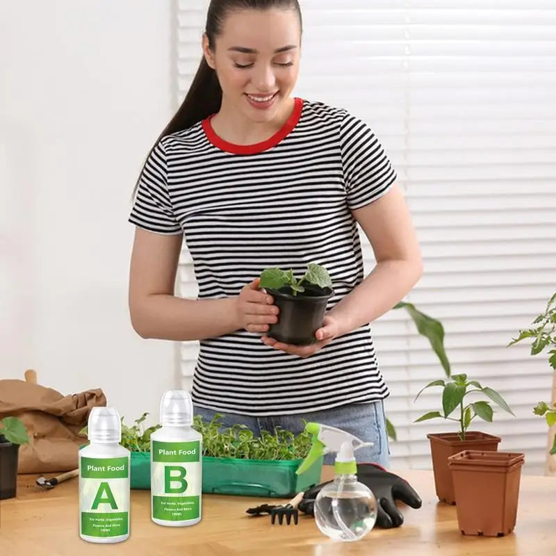 Fertilizer A and B Hydroponic Garden Plant Food Plant Fertilizer For Flowers Vegetables Grass Nutrients Garden Plant Using