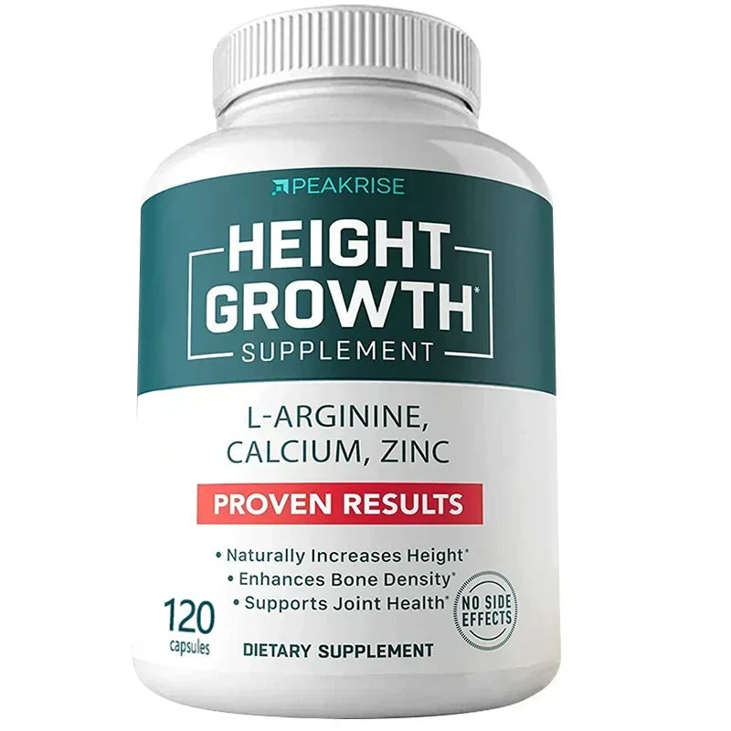 Natural Height Growth Maximizer for Kids, Teens and Adults Zinc and Calcium Increase Peak Height Supplement Bone Strength