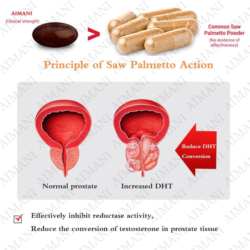 Prostate treatment capsule, sperm quality booster supplement, anti-aging and immunity enhancing health food