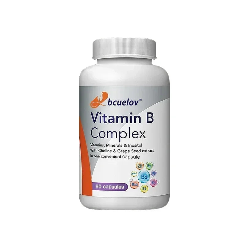 Vitamin B Complex Capsules - Helps with Healthy Energy Metabolism, Boosts Immunity, and Supports A Healthy Nervous System