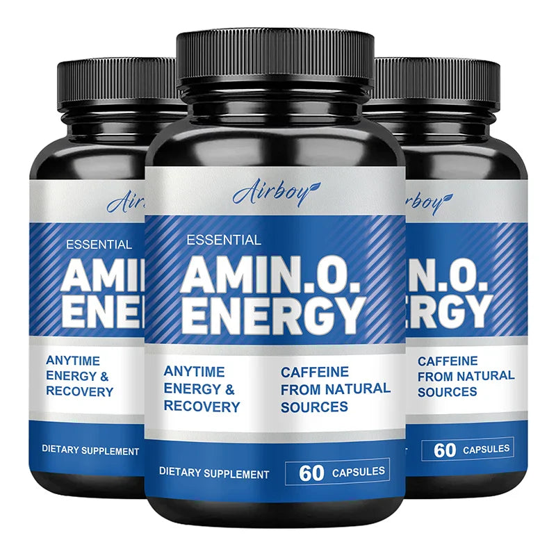 Amino Acid Capsules- Helps Increase Strength, Endurance, Protein Synthesis, Build Muscle Mass, Abs, Energy