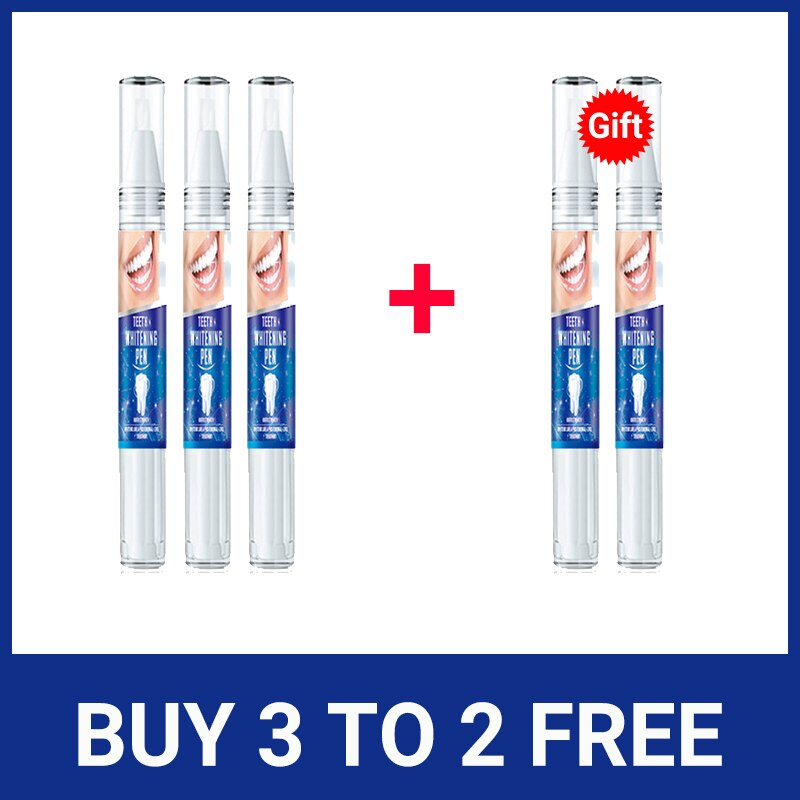 Teeth Whitening Serum Pen Remove Plaque Stains Bleach Tooth Essence Deep Cleaning Oral Hygiene Fresh Breath Dental Care Products