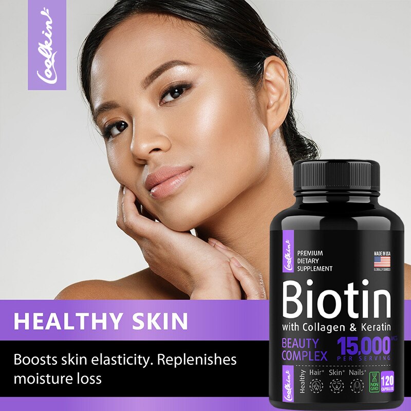 Hair Growth Supplements, Keratin Supplements with Collagen, Biotin - Hair, Skin & Nails Vitamins - Joint & Gut Health