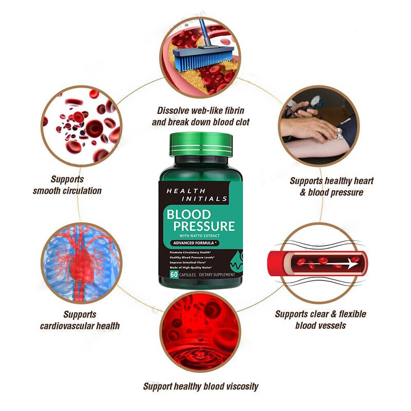 Natto Monascus Capsules Blood Vessel Cleansing Supplements Health Supplements to Prevent Vascular Occlusion and Atherosclerosis
