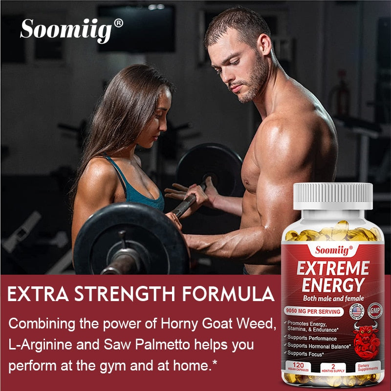 Soomiig Maca Root Extract for Women, Energy Booster Contains Ginseng Supports Focus, Stamina, Performance Supplement