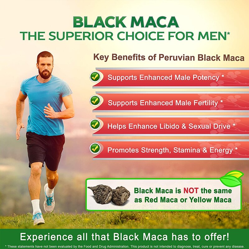 Maca Root Extract Capsules Strength&Mood Supplements,Natural Pills To Support Health,Male Enhancement Capsules Adult Healthcare