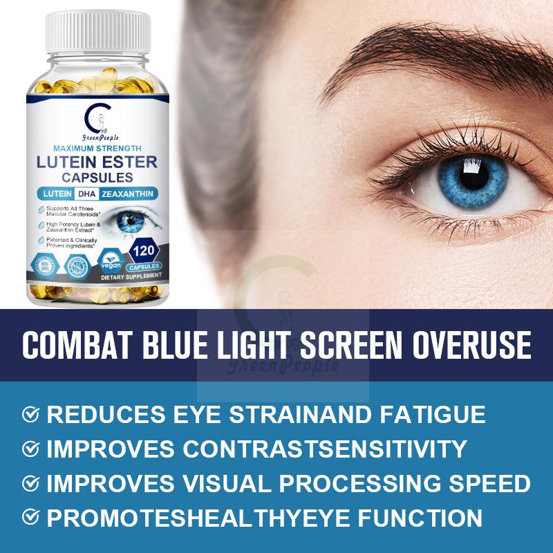 GPGP Greenpeople Lutein Capsules Improve Eye Vision Vitamin Supplement Suitable with Myopia&Eye Fatigue Health&beauty For Adults