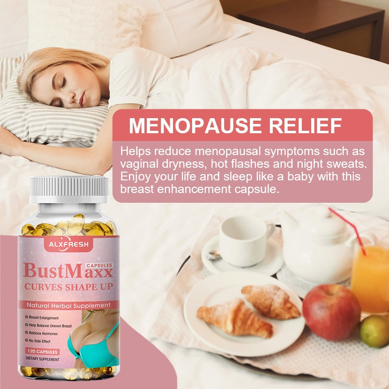 Alxfresh Breast Enhancement Capsules To Help Balance Uneven Breasts Growth Vaginal Health Firmer, Firmer Breast Supplement