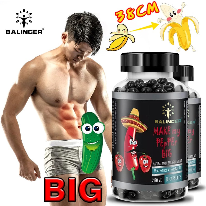 Maca Root Extract Edible Capsules Help Boost Energy Support Male Stamina Energy Erection Supplement Provides Energy for Adults