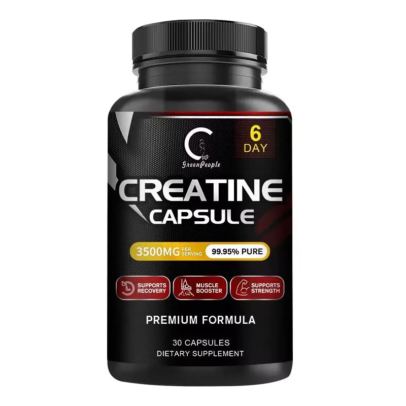 GPGP Greenpeople Creatine Monohydrate Capsule Build abdominal Muscle & Athletic endurance Muscle Whey protein for Gym