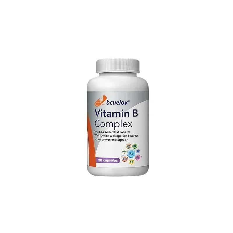 Vitamin B Complex Capsules - Helps with Healthy Energy Metabolism, Boosts Immunity, and Supports A Healthy Nervous System
