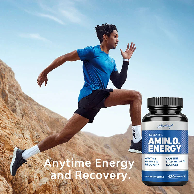 Amino Acid Capsules- Helps Increase Strength, Endurance, Protein Synthesis, Build Muscle Mass, Abs, Energy