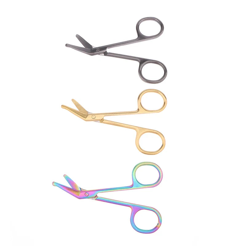 11CM Stainless Steel Gauze Bandage Scissors Dressing Surgical Scissors Household Plaster Scissors Nurse Scissors