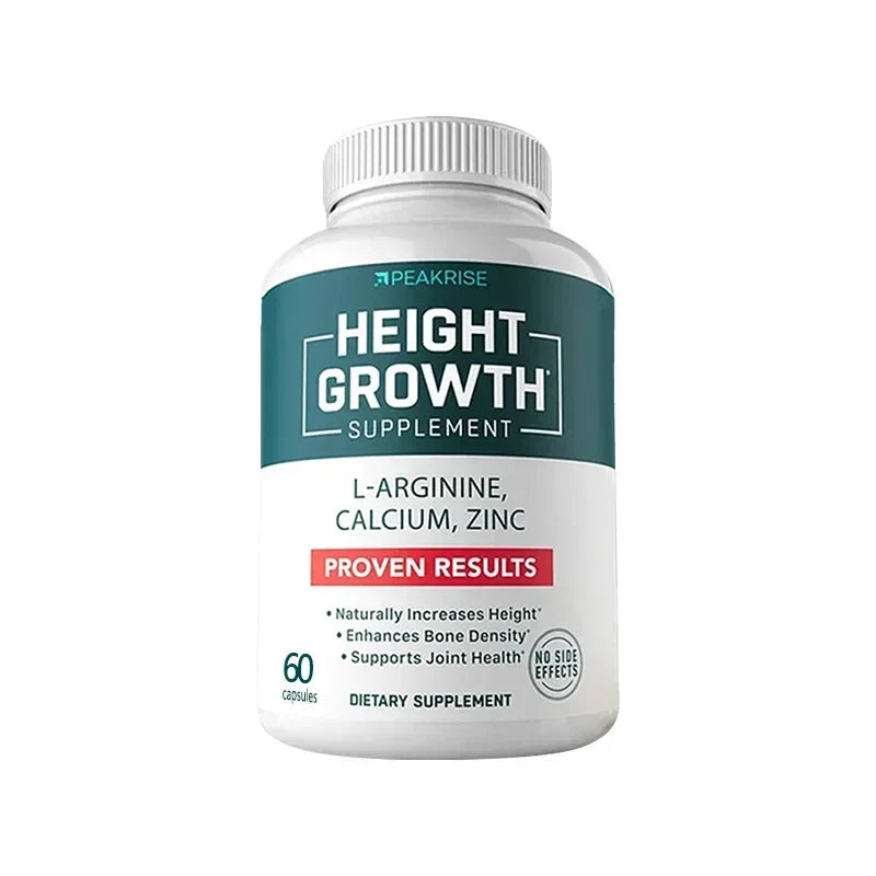 Natural Height Growth Maximizer for Kids, Teens and Adults Zinc and Calcium Increase Peak Height Supplement Bone Strength