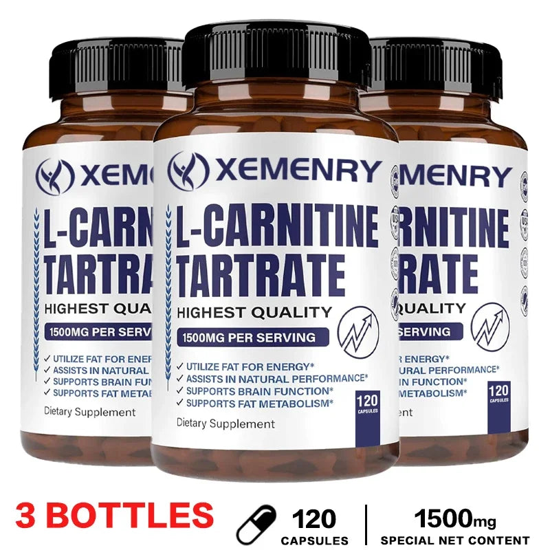 L-Carnitine - Fat Burning, Memory Enhancement, Muscle Growth, Weight and Body Management, Non-GMO