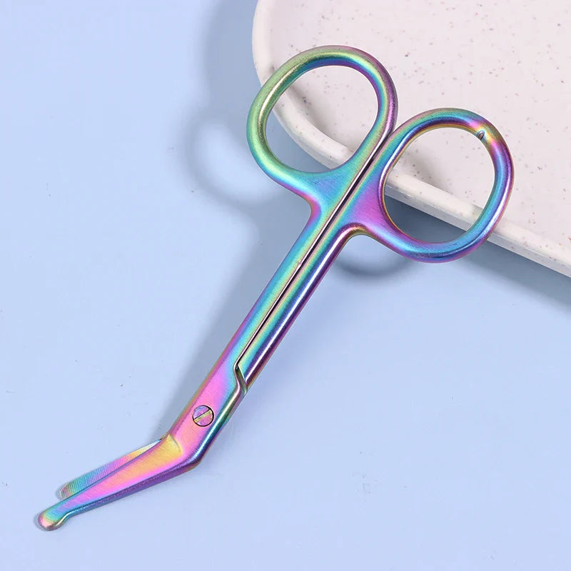 11CM Stainless Steel Gauze Bandage Scissors Dressing Surgical Scissors Household Plaster Scissors Nurse Scissors