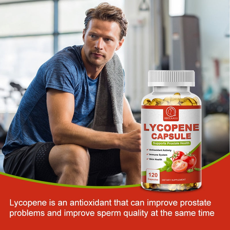 BEAU Lycopene Capsules Tomato Extract Enhance Immunity Treatment Improve Sperm Quality Cure Prostatitis Improve Women Fertility