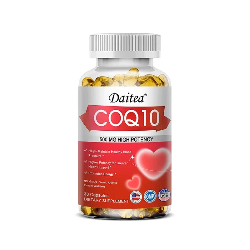 120 Coenzyme Q10 Capsules Provide Energy Vitamin Health Food Organic Ultra High Absorption COQ10