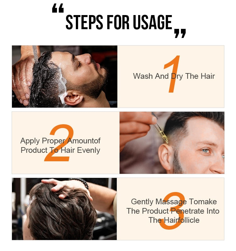 Ginger Hair Growth Products Fast Growing Hair Essential Oil Natural Anti Hair Loss Prevent Hair Dry Frizzy Damaged Repair Care