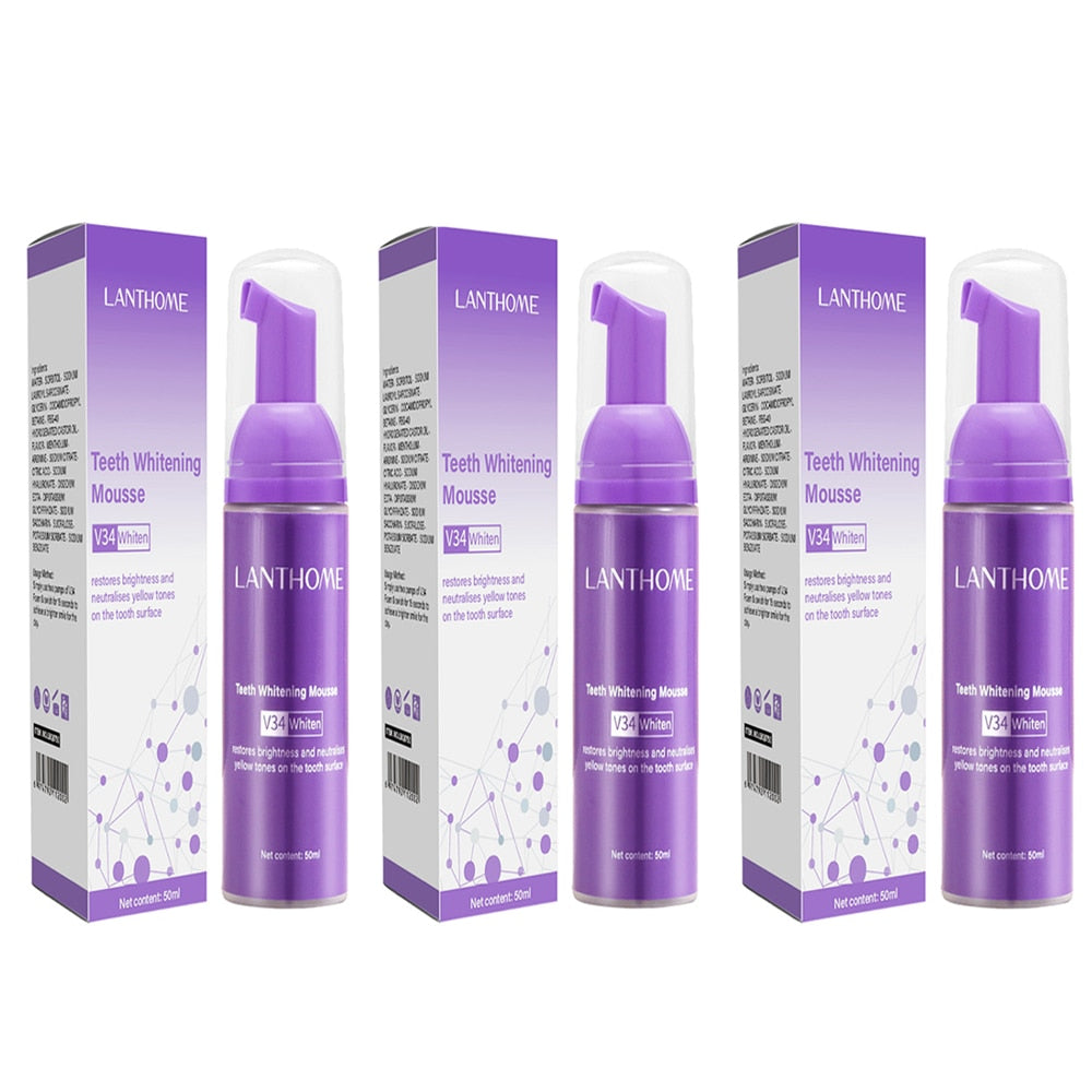 1pc V34 Series Tooth Cleaning Mousse Tooth Whitening Toothpaste Clean Teeth Fresh Breath Toothpaste White Teeth Cleaning Product