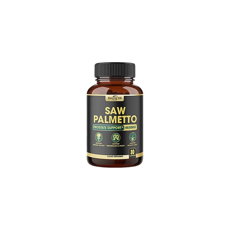 11-in-1 Saw Palmetto Capsules with Ashwagandha, Turmeric, Tribulus, Maca, Healthy Prostate and Hair Support