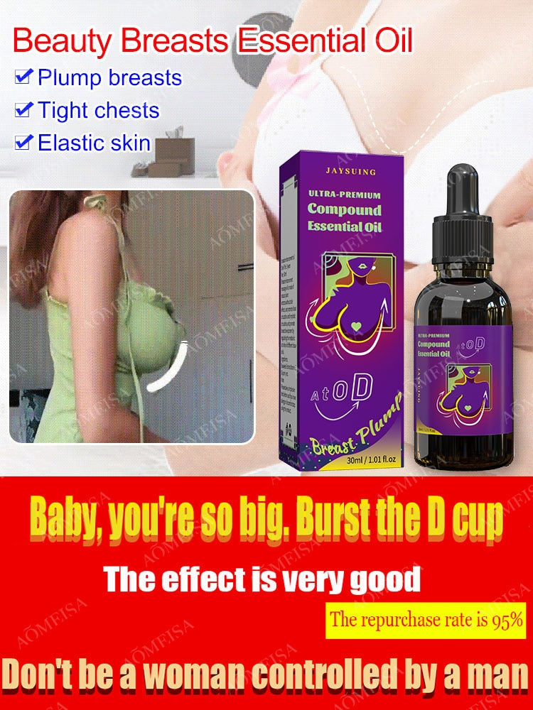 Breast Enlargement Essential Oil Chest Enhancement Bust Plump Up Growth Enlarging Oil Boobs Bigger Lift Firming Breast Enlarge