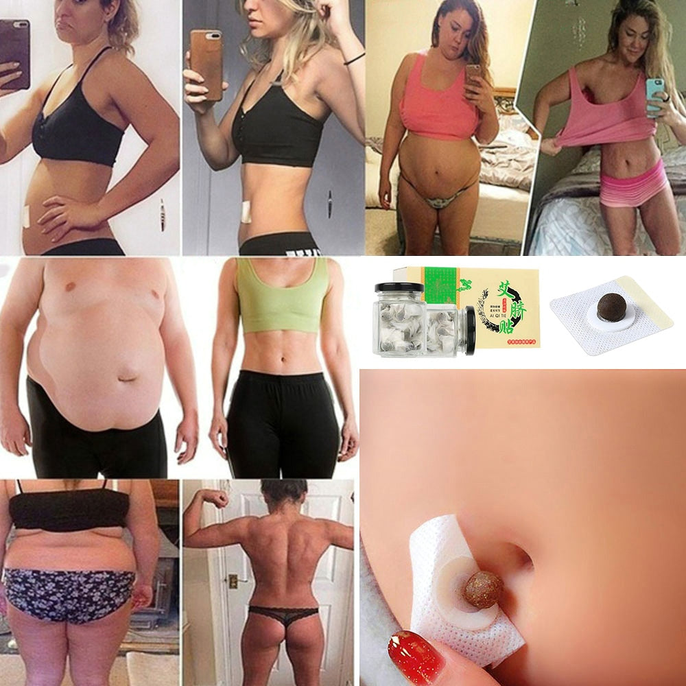 30pcs/Box New Fat Burning Patch Belly Stickers Chinese Medicine Slimming Products Body Belly Detox Lose Weight Navel Slim Patch
