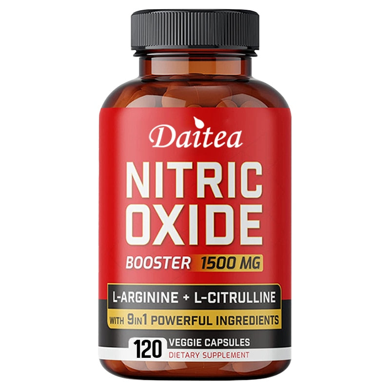 Nitric Oxide Booster Strength Pump Supplements Maximum Blood Flow Increases Muscle Pump Energy Endurance