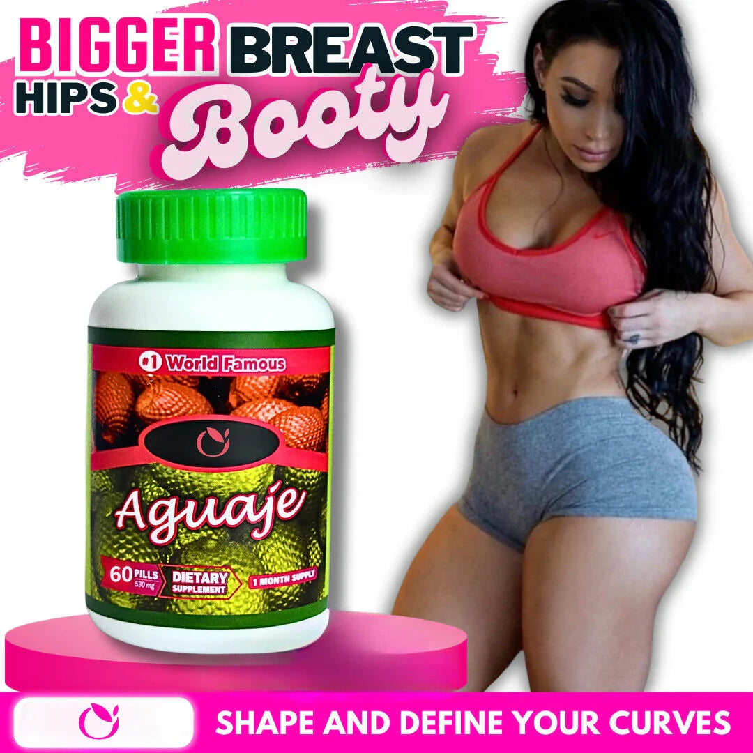 Aguaje Pills By Curvy Fruit – Enhance Butt, Breast & Hips Naturally – 1 Month