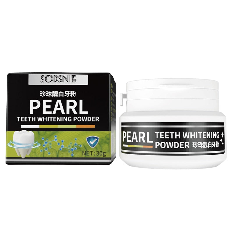 Pearl Teeth Whitening Powder Tooth Brightening Products Remove Plaque Stains Oral Hygiene Essence Teeth Cleaning Toothpaste 30g