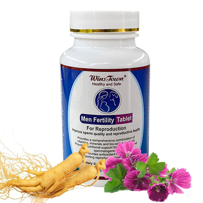 1 Bottle Fertility Tablets Healthy men's body film Provide nutrition concentration and sperm support male reproductive health