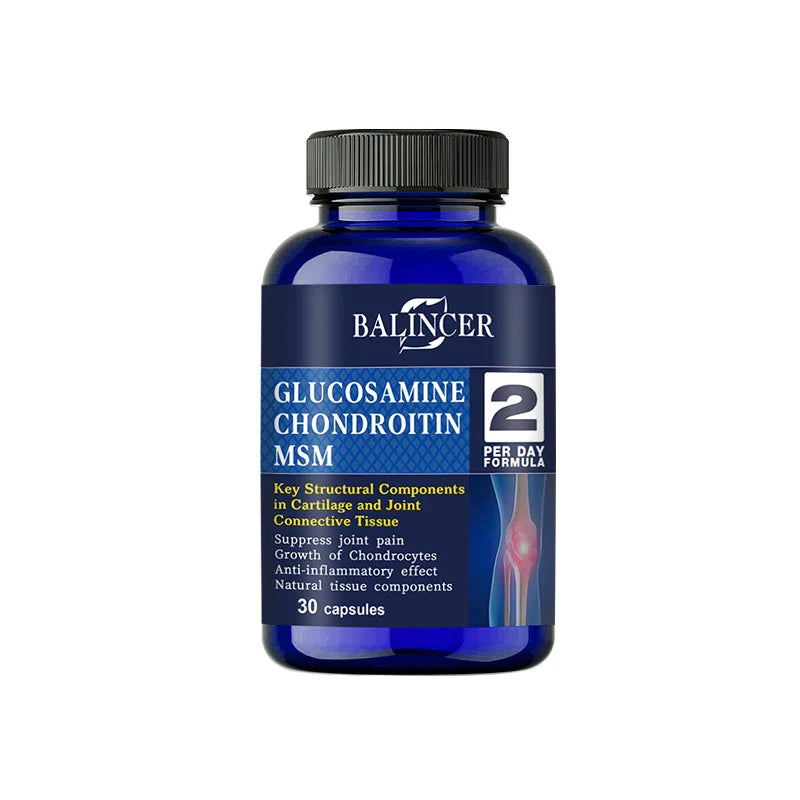 Balincer Glucosamine Chondroitin MSM, 120 Capsules, for Joint and Knee Health, Immune System, Non-GMO, Gluten-Free