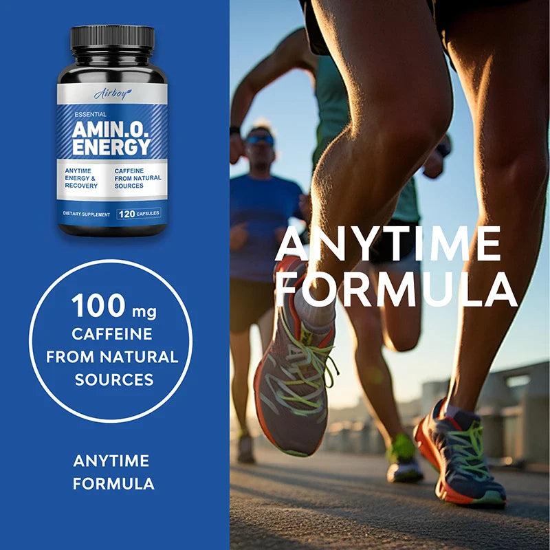 Amino Acid Capsules- Helps Increase Strength, Endurance, Protein Synthesis, Build Muscle Mass, Abs, Energy