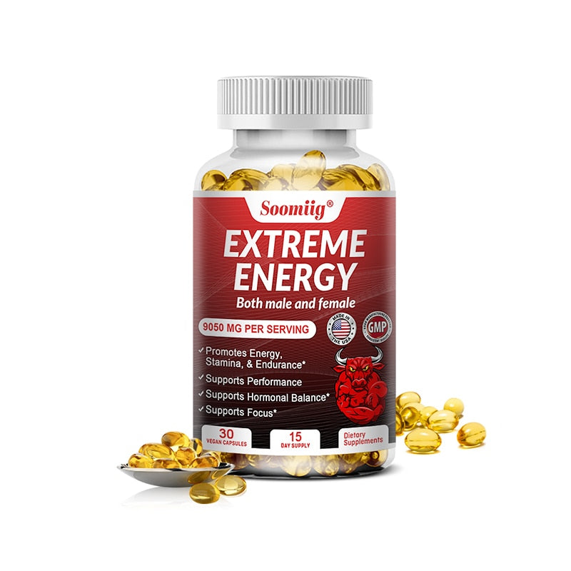 Soomiig Maca Root Extract for Women, Energy Booster Contains Ginseng Supports Focus, Stamina, Performance Supplement
