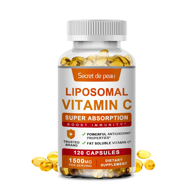 SDP Organic Vitamin C Capsules Supplements Antioxidant Support Lightening Spots Pigmentation Skin cracking&Mouth ulcer solver