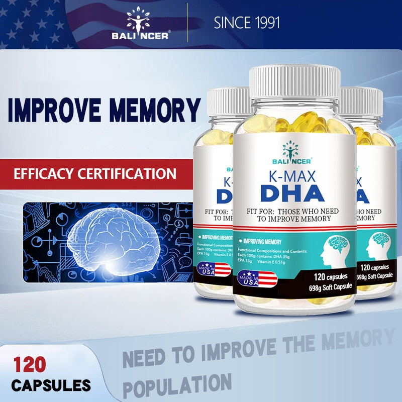 Balincer Brain Supplement - Boosts Memory, Concentration & Cognition, Supports Eye, Brain & Heart Health