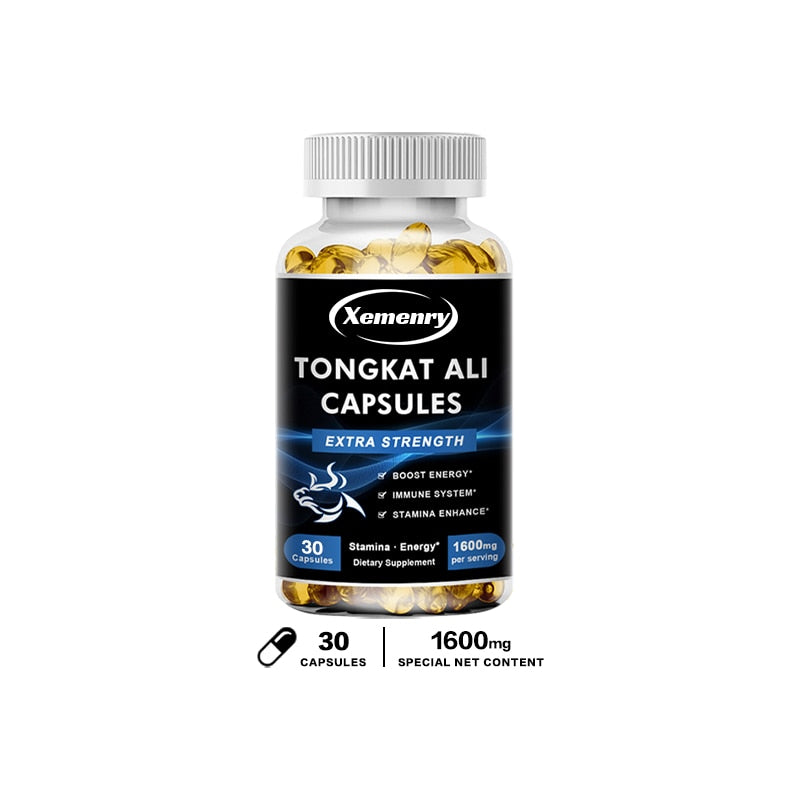 Tongkat Ali Capsules, Enhance Male Sexual Function, Tonify Kidney, Anti-Fatigue, Relieve Gout, Dietary Supplement
