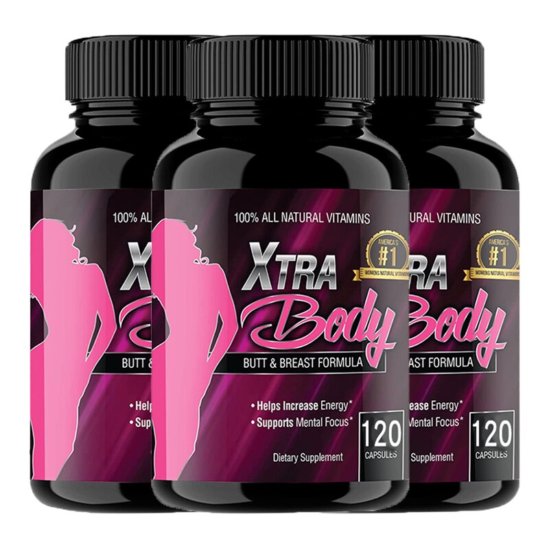 Butt Enhancement & Breast Enlargement Supplement - Increases libido and provides an extra energy boost, improves mental focus