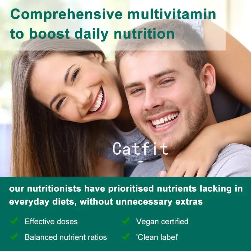 Catfit MultiVitamin & Minerals Capsule Anti-alopecia Skin Repair liver Health & Energy Care Improve anemia Health supplements