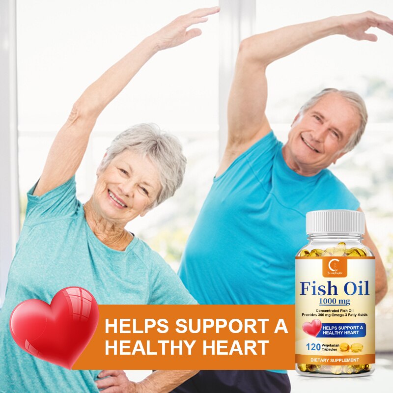 Greenpeople Omega 3 Fish Oil Capsules EPA DHA for Joint Skin Eye Heart Bone Healthy Detox Weight Loss Slimming Diet Supplement