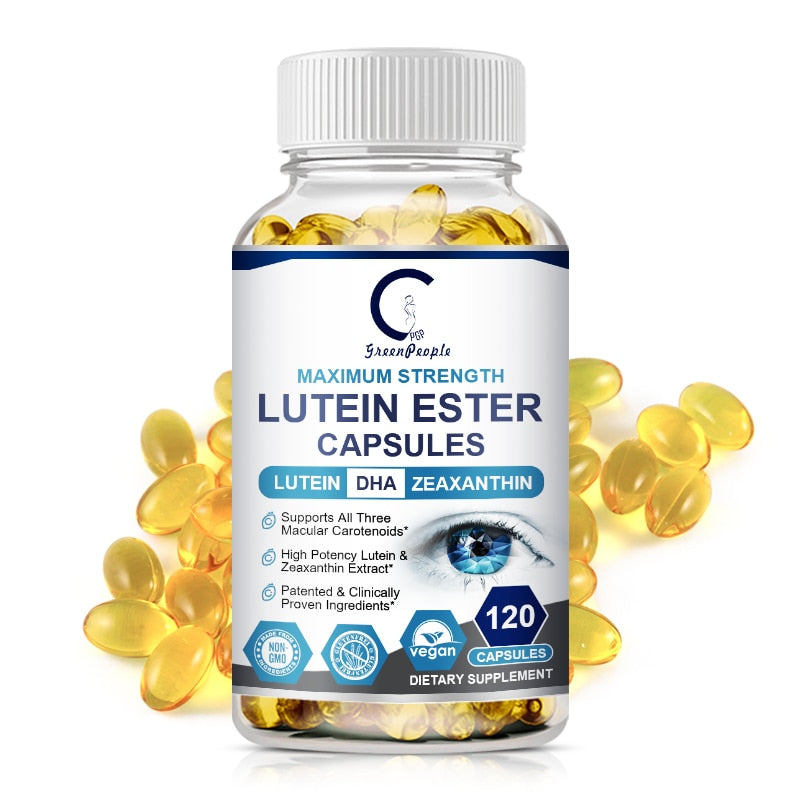 GPGP Greenpeople Lutein Capsules Improve Eye Vision Vitamin Supplement Suitable with Myopia&Eye Fatigue Health&beauty For Adults