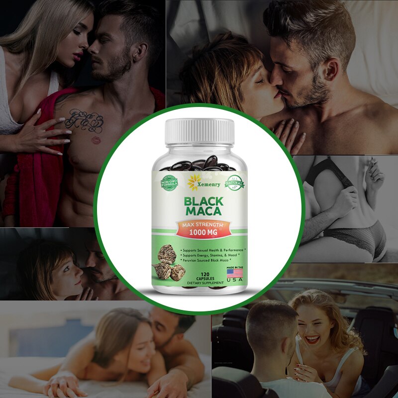 Maca Root Extract Capsules Strength&Mood Supplements,Natural Pills To Support Health,Male Enhancement Capsules Adult Healthcare