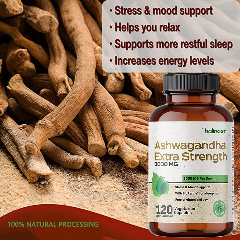 Balancer Stress Relief Formula, Natural Mood Support, Anxiety, Stress Relief, Focus & Energy Support Supplement, Free Shipping