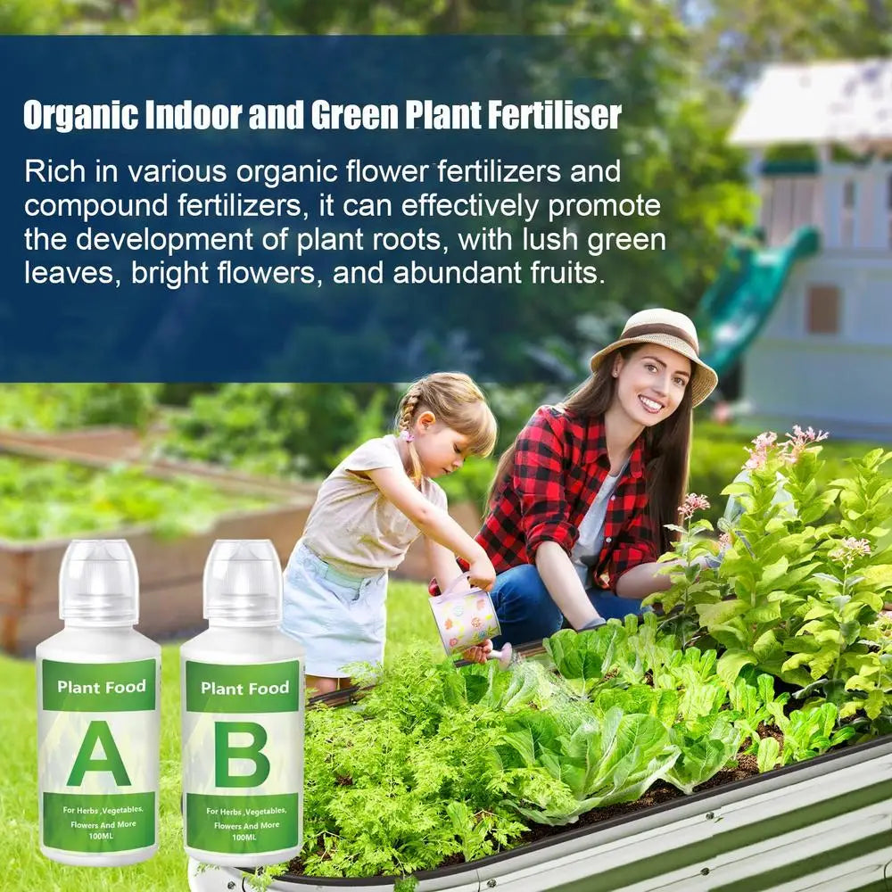 Fertilizer A and B Hydroponic Garden Plant Food Plant Fertilizer For Flowers Vegetables Grass Nutrients Garden Plant Using