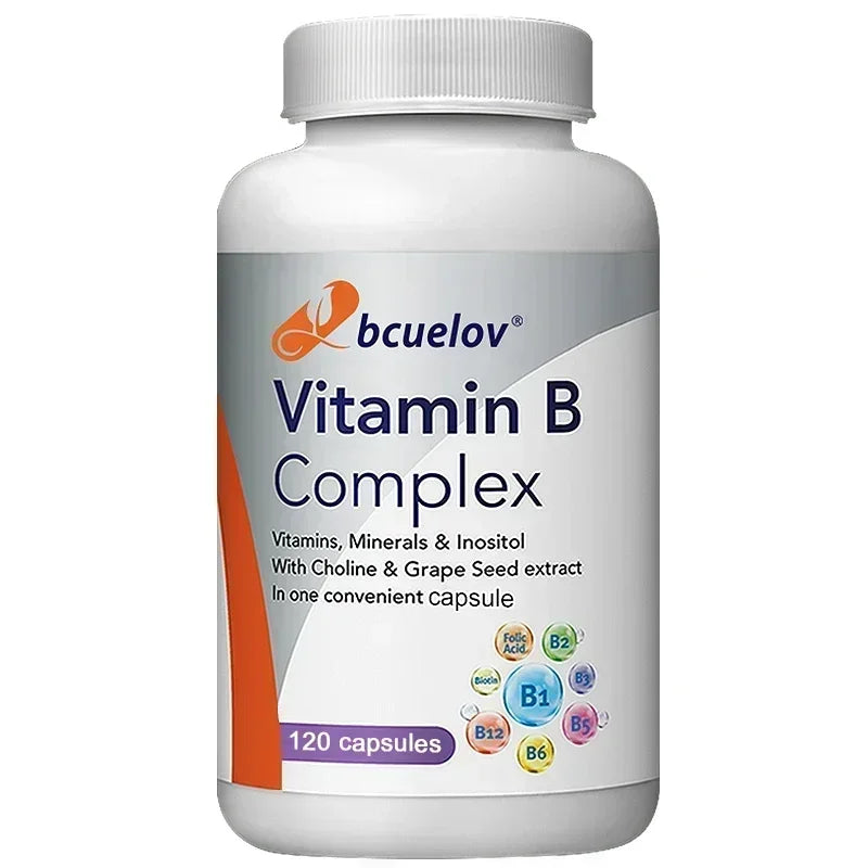 Vitamin B Complex Capsules - Helps with Healthy Energy Metabolism, Boosts Immunity, and Supports A Healthy Nervous System