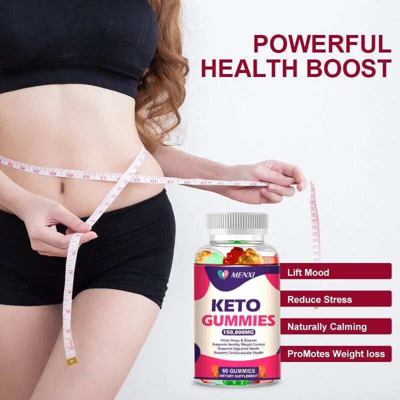 60 Keto Gummies Gummy Bears for ACV Weight Loss, Fat Burner, Burning Belly Fat