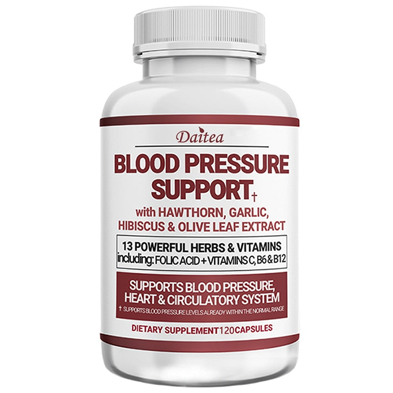 Blood Pressure Support Supplement - Supports Healthy Heart, Cholesterol, Heart, High Blood Pressure & Antioxidants